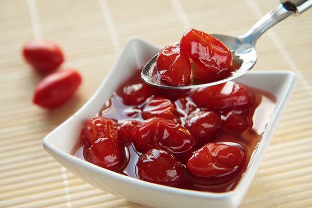 Candied tomatoes