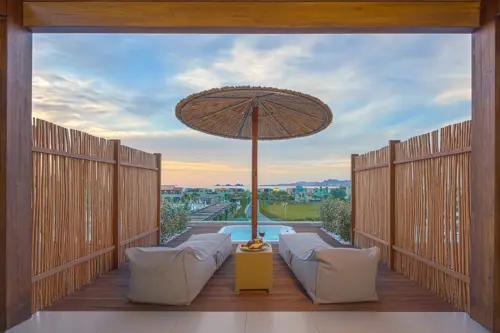 Terrace with private pool